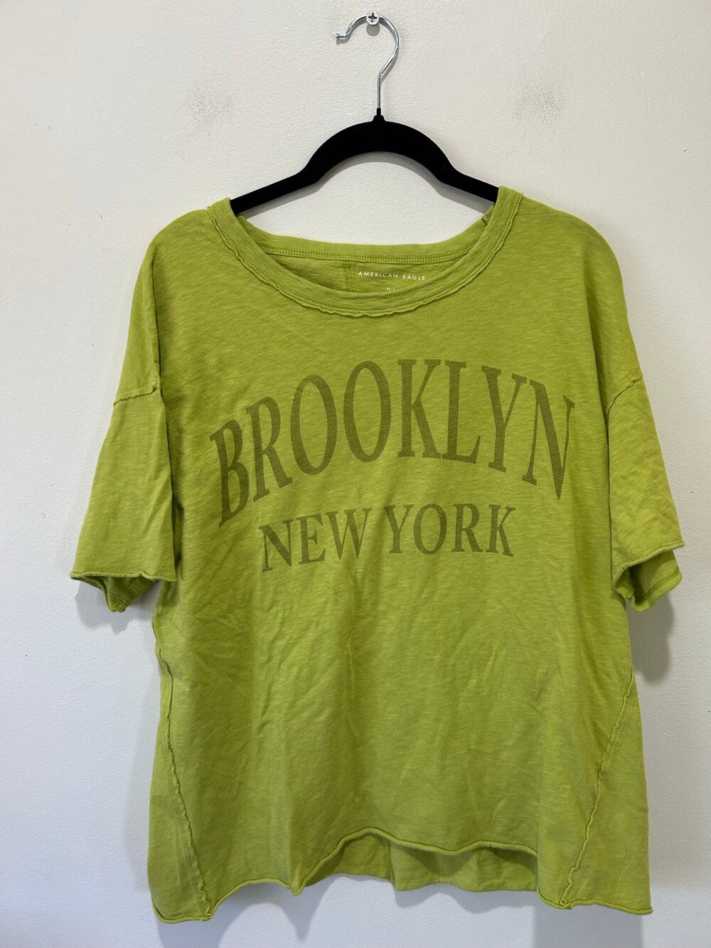 American Eagle green Brooklyn t shirt size S/M relaxed